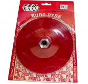 EURO DYSK 125mm x M14 PROFIL ELASTIC czerwony
