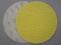 Krążek ścierny na rzep 225mm P080 Yellow MULTI (papier perforowany/dziurkowany)