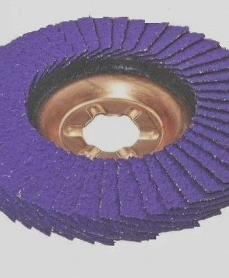 Ściernica lamelkowa ZIRCO 125mm P060 Ceramic VIOLET