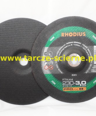 Tarcza do cięcia T42-230x3,0x22 RHODIUS FTK44 PRO KAMIEŃ/ŻELIWO