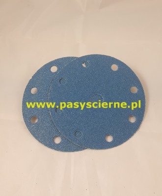 Krążek ścierny na rzep 125mm P600 SA331 9-OTWORÓW STAL/INOX