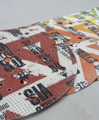 Krążek ścierny na rzep 125mm P500 BEZ OTWORÓW SIA5500 siastyle (multicolor)