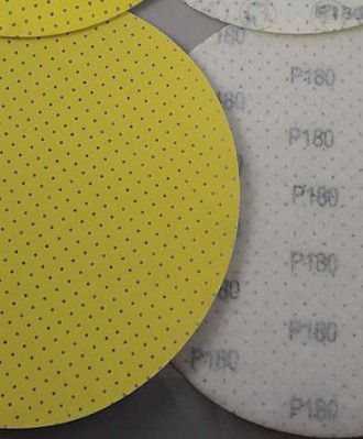 Krążek ścierny na rzep 225mm P080 Yellow MULTI StandardPad SOFT (papier perforowany/dziurkowany)