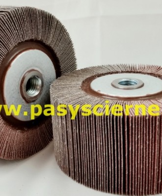 Ściernica listkowa z gwintem płótno Stal/Inox 100x50xM14 P240