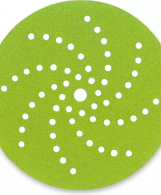 Krążek ścierny na rzep 150mm P060 57-OTWORÓW SIA1550 PERFORMANCE siapower (zielony)