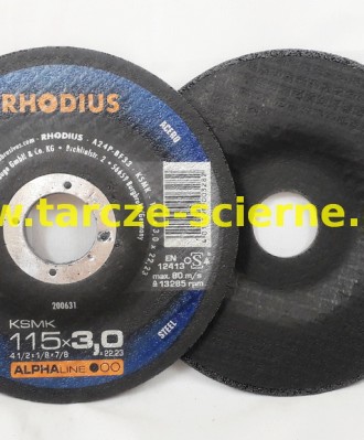 Tarcza do cięcia T42-115x3,0x22 RHODIUS KSMK ALPHA STAL