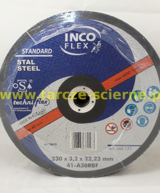 Tarcza do cięcia T41-230x3,2x22 INCO FLEX A30RBF STAL