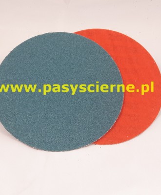 Krążek ścierny na rzep 250mm P100 ZK713X BEZ OTWORÓW STAL/INOX